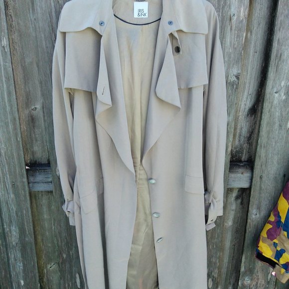 Iris & Ink Adelisa trench coat 8 - Picture 3 of 11
